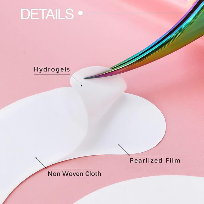 110 Pairs C. ARTIST 100% Natural Eyelash Extension Under Eye Gel Pads patches kit Collagen Aloe Vera Hydrogel Eye Patches Eyelash Extension Supplies Tools, Lash Extension Supplies, lash tech supplies