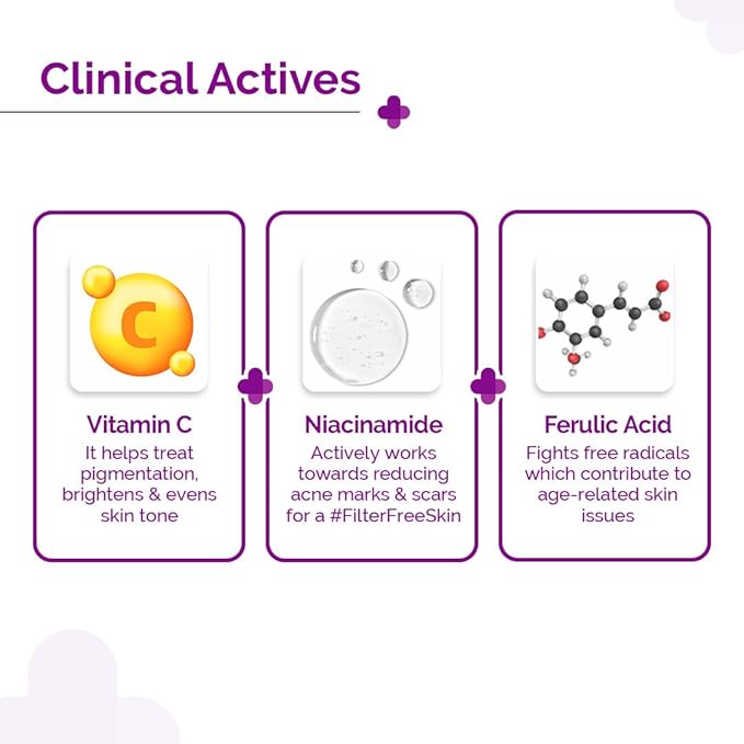 10% Vitamin C Face Serum | Helps Restore Natural Glow | Tightens Pores & Hydrates Dry, Dull Skin | Radiance Serum for All Skin Types | 0.34 Fl Oz/10ml
