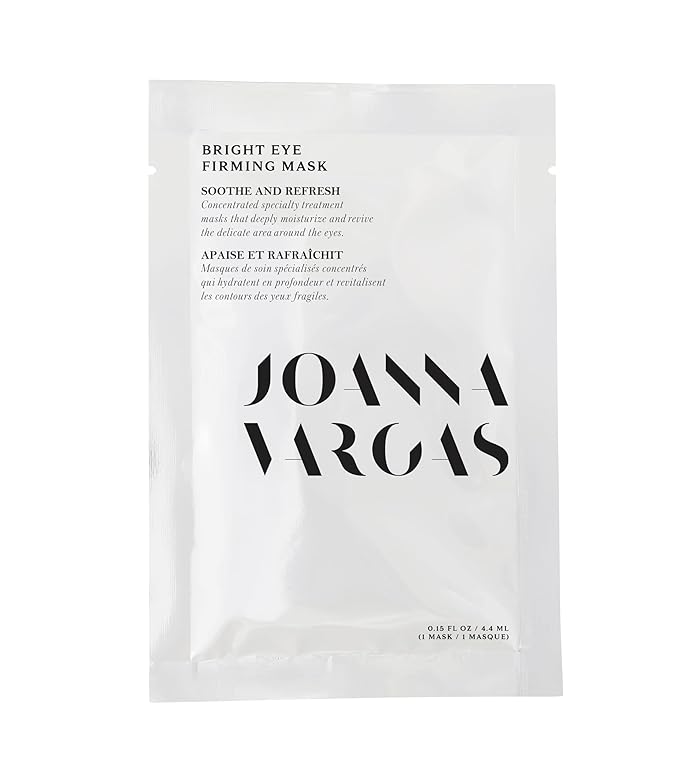 Joanna Vargas Eye Gel Mask - Firming Under Eye Patches Hyaluronic Acid & Chamomile - Depuffing Eye Patches for Dark Circles & Eye Bags - Under Eye Mask Gel Eye Patches for Youthful Skin - Single Sheet