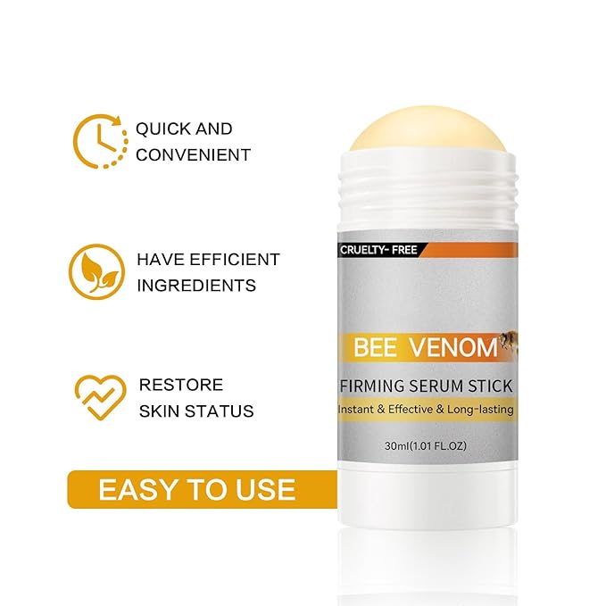 2Pcs Botox Bee Venom Firming Serum Stick, Advanced Firming & Wrinkle-Reducing Cream, Skin Firming Cream For Body, Lifts, Moisturizing, Lifting & Recovery, Natural Serum for All Skin Types