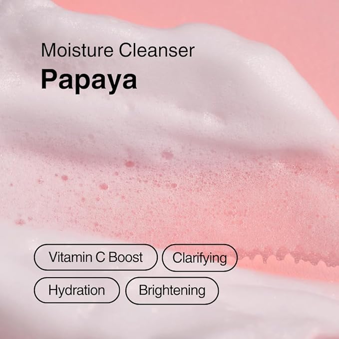 15 Min Pamper Me Kit & Papaya Moisture Cleanser (8pc): Ultimate Glow Korean Sheet Mask and Gentle Cleanser Set for Brightening, Clarifying, and Hydrating Set