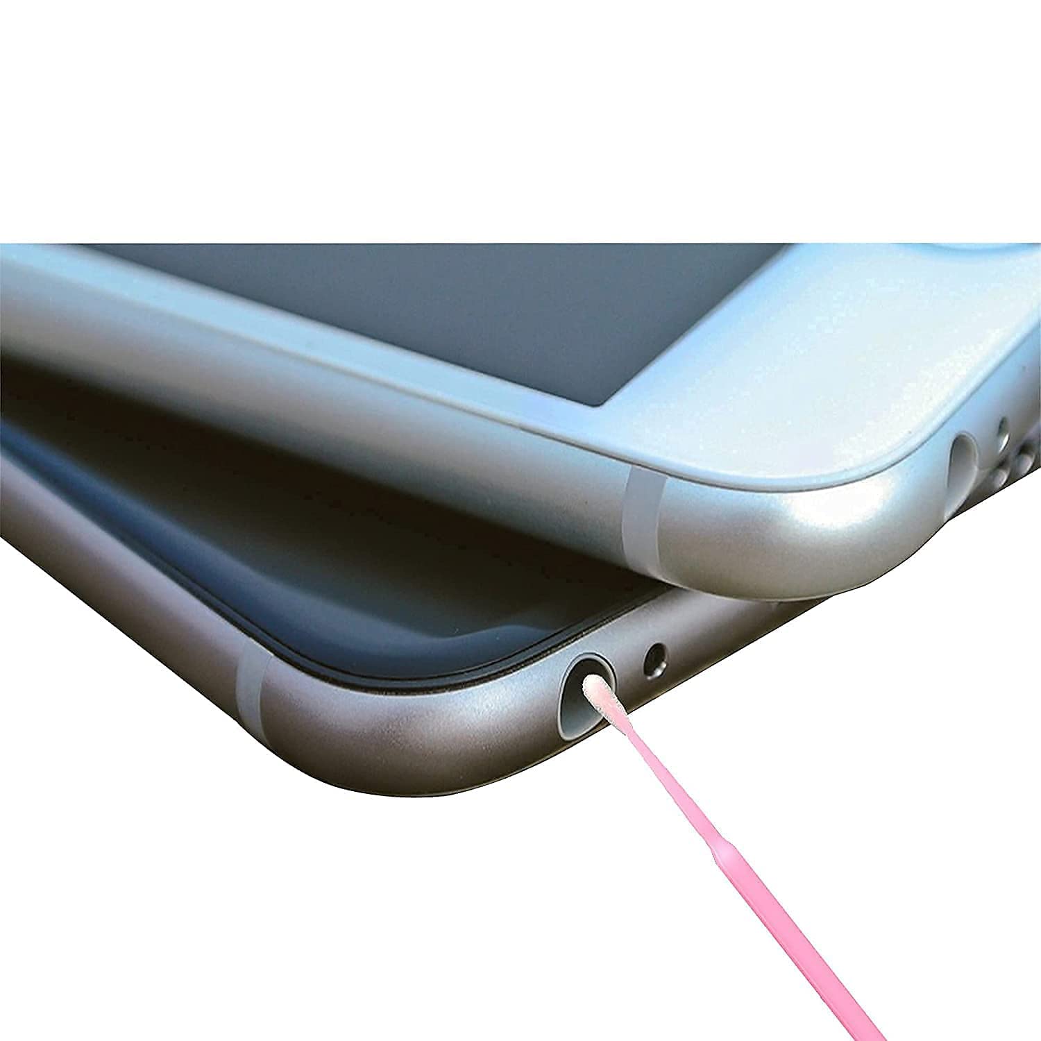 600PCS Microswabs for Eyelash Extensions，Disposable Micro Applicators Brush for Cleaning and Applying Make-up Pink (Head Diameter: 2.0mm)