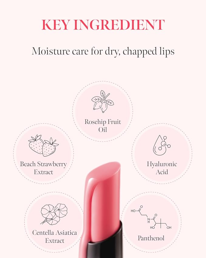 Volumizing Lip Fondue 07 Humble 2g, 3-in-1 Melting Balm for Hydrating Lip Care, Plumping Volume and High-Gloss Water Glow, Infused with Rosehip Oil for Longlasting Moisture, Korean Makeup