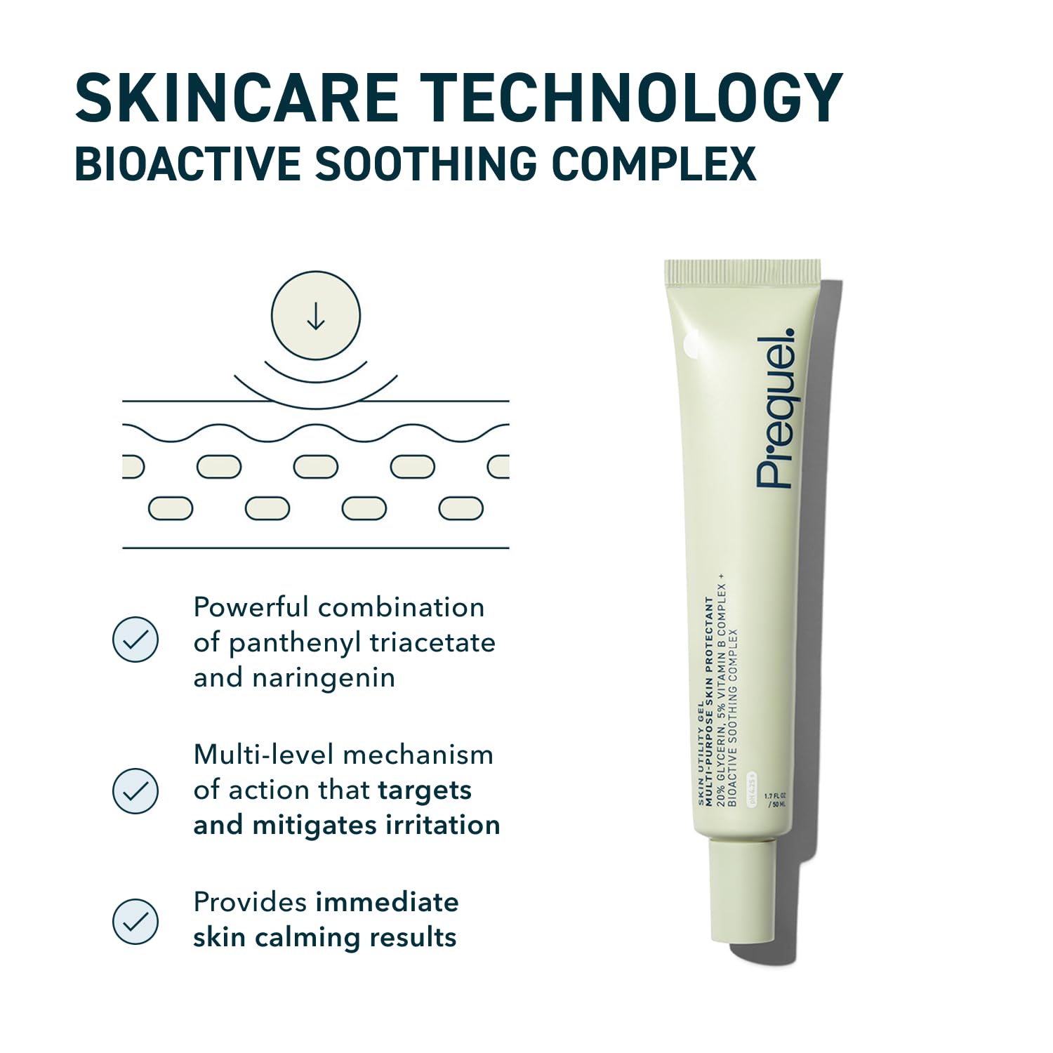 Skin Utility Gel, Moisturizing Protectant. Lightweight Multi-Purpose Face and Body Cream for Dry Skin, Hand Cream for Cracked Hands. Soothing Barrier Support with 20% Glycerin