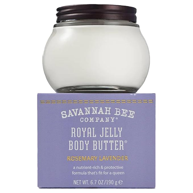 Savannah Bee Company Royal Jelly Body Butter ROSEMARY LAVENDER 6.7 Ounce