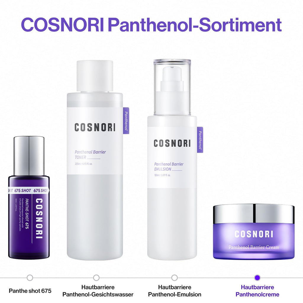 COSNORI Panthenol Barrier Cream - Strengthening Skin Barrier Face Moisturizer - with Panthenol and Kakadu Plum Extract – Calming and Hydrating for Damaged Skin – Irritation Free Formula, 1.69 oz.