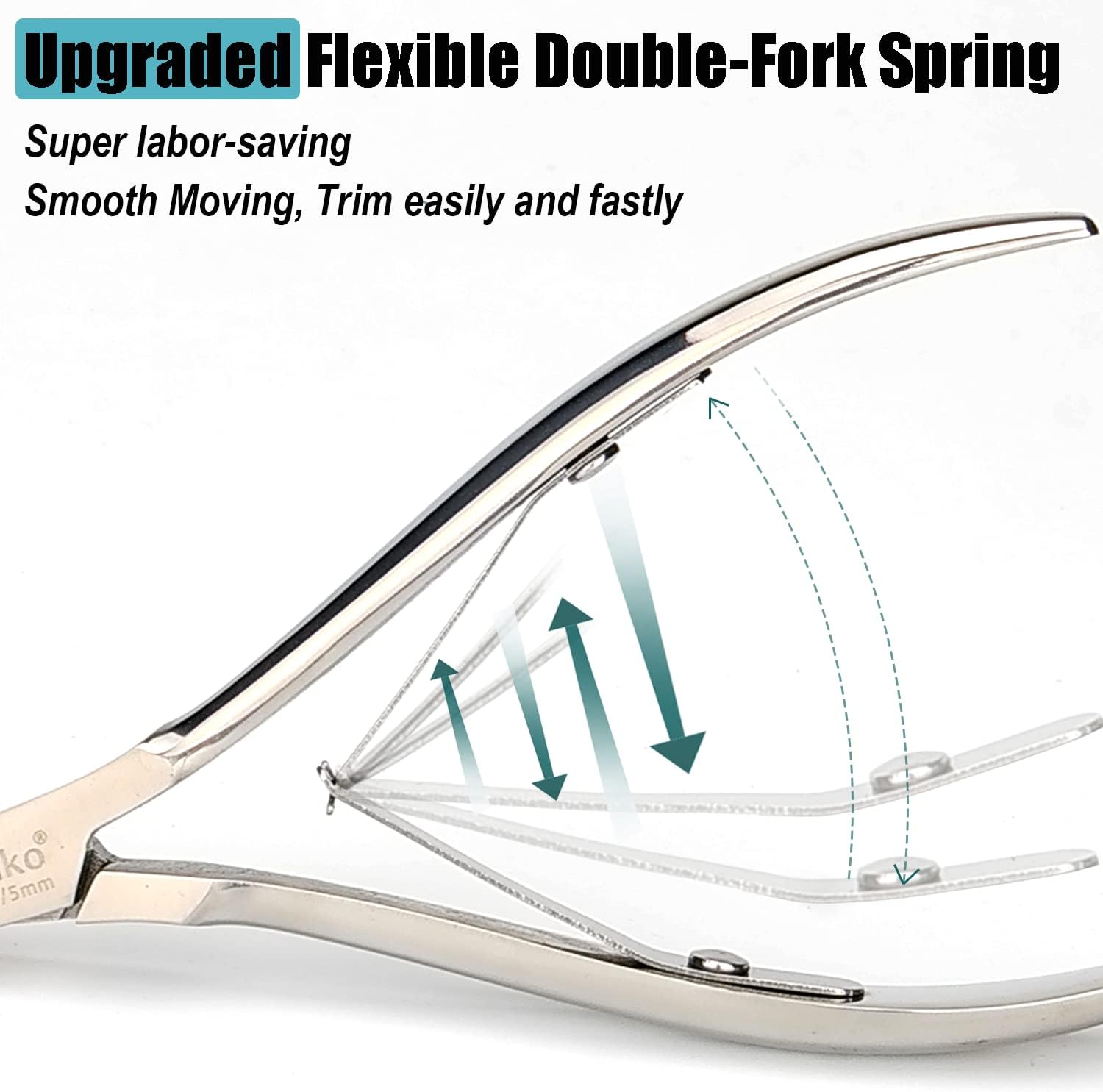 LePinko Professional Cuticle Trimmer kit, Super Sharp Dead Skin Clipper, Labor-saving Cuticula Remover for Fingernail Toenail, Manicure Pedicure Tool for Women Men, Home Salon Use, 5mm Jaw