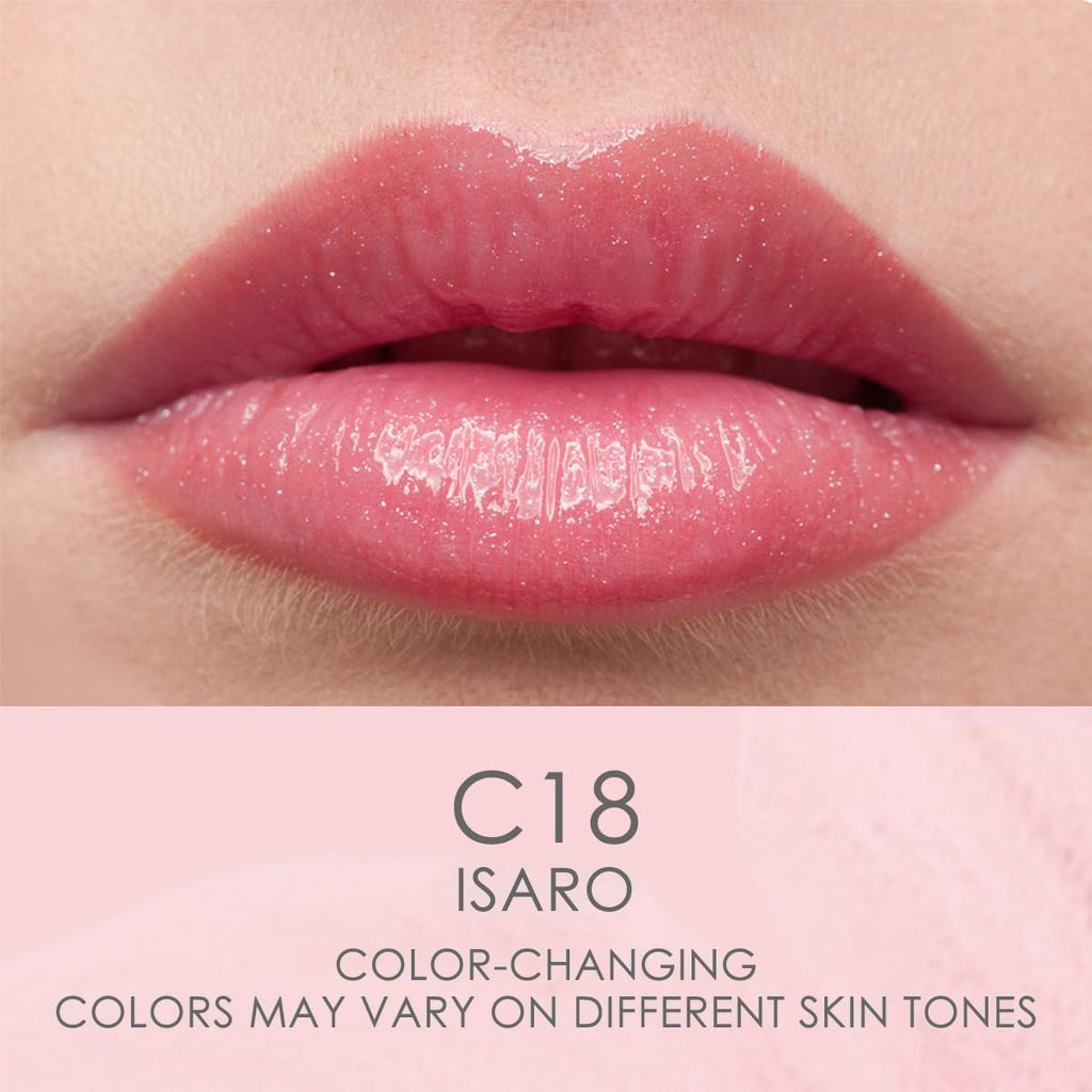 CATKINTinted Lip Balm Color Changing Lip Stain Ultra Hydrating Lip Moistrurizer Lip Care with Vitamin E Nourishing For Cracked & Dry Lips 0.12 oz C18 ISARO
