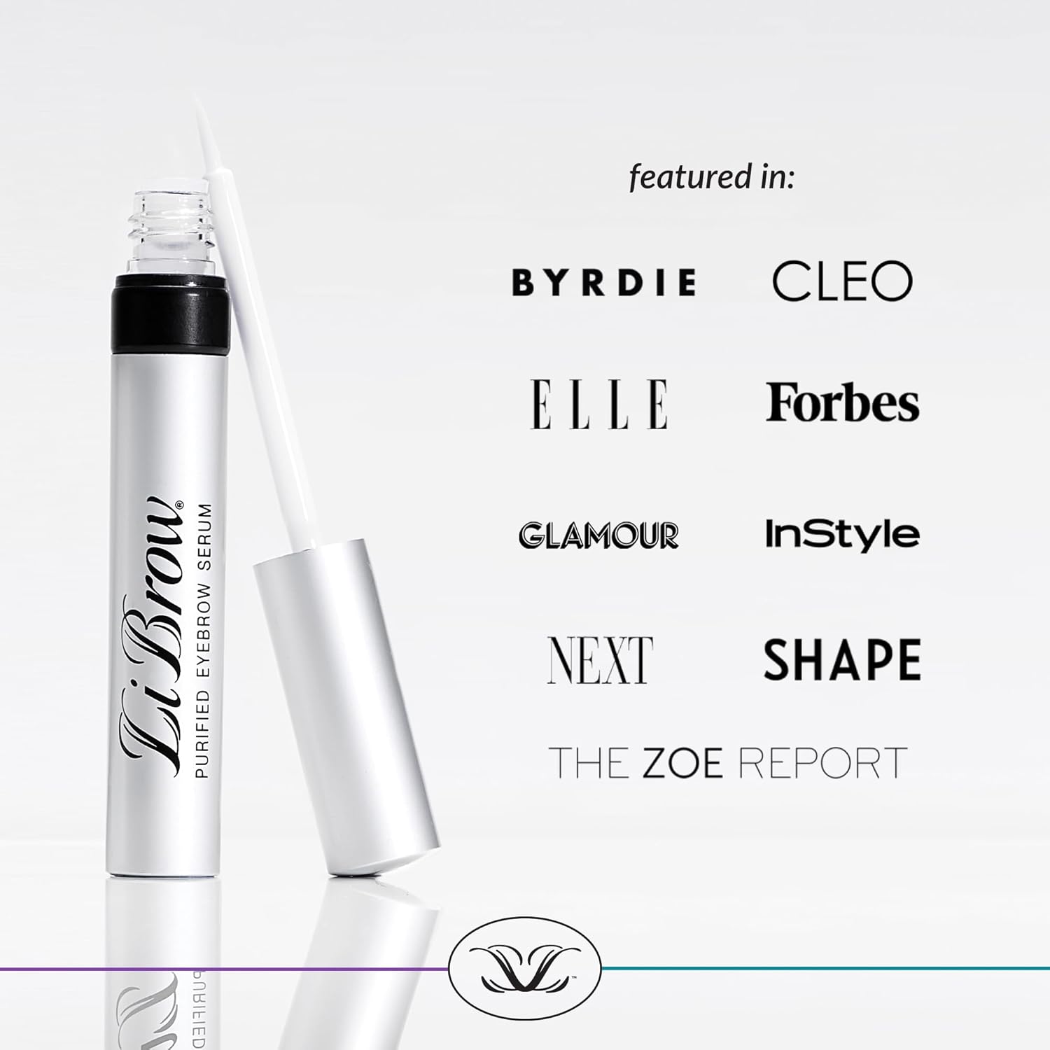 LiBrow Purified Eyebrow Serum to Grow Darker, Fuller, Thicker-Looking Brows - Natural Botanical Extracts, Safe for Sensitive Skin & Thin Overplucked Brows - Vegan & Cruelty-Free (3mL, 90-Day Supply)