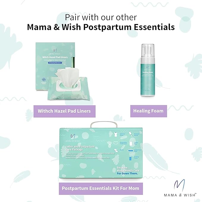 Sitz Bath Tabelts 1 Pack and Disposable Perineal Ice Pads 24 Pack