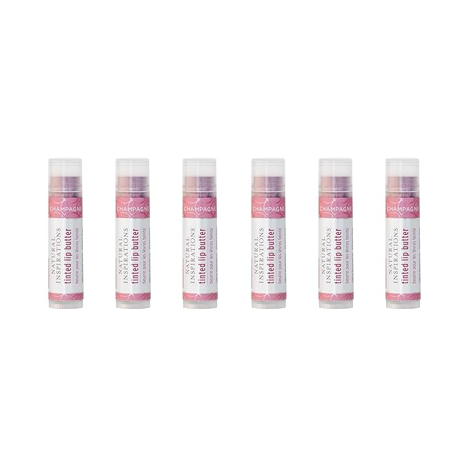 Natural Inspirations Moisturizing Tinted Lip Butter 6 Piece Set, Champagne