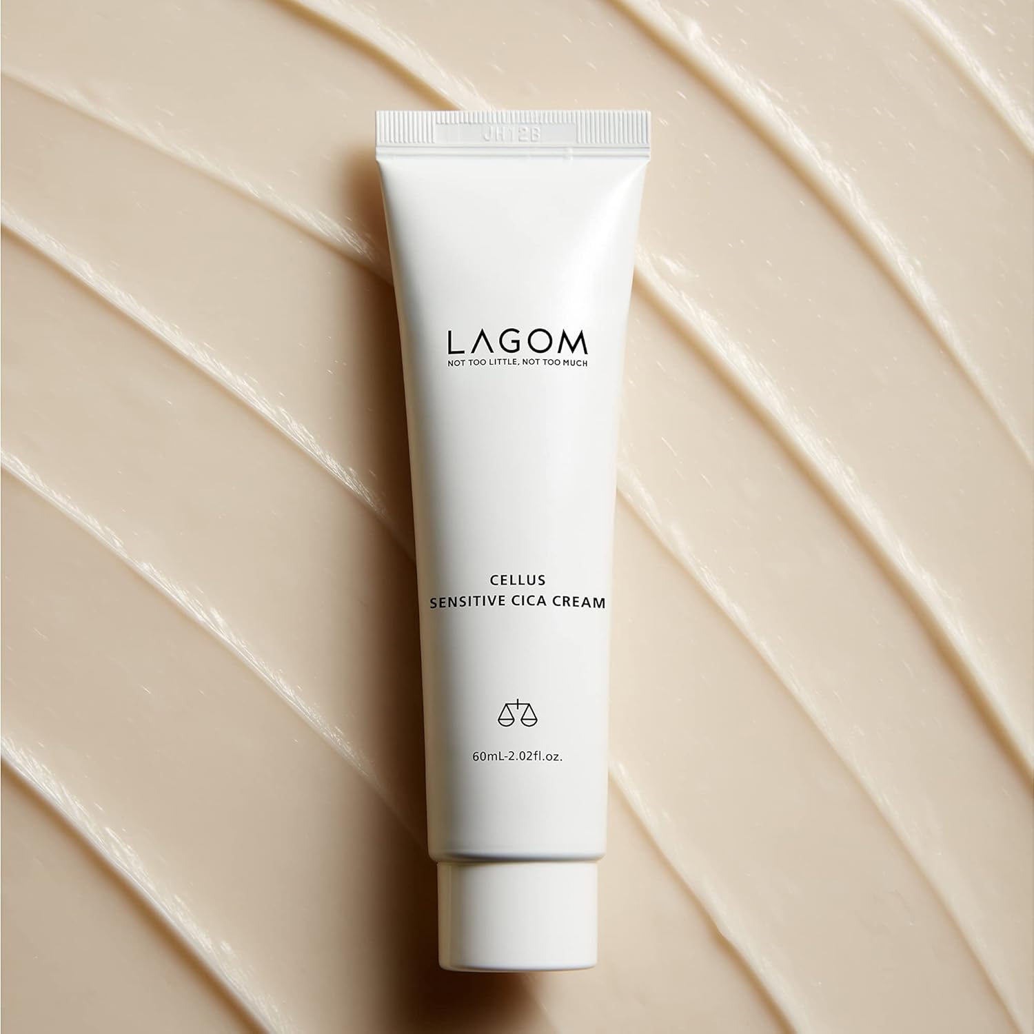 LAGOM Cellus Sensitive Cica Cream Soothing Korean Skincare with Centella and Ceramide, Sensitive Skin, Calming Balm, Face Blemish 2.02 Fl Oz