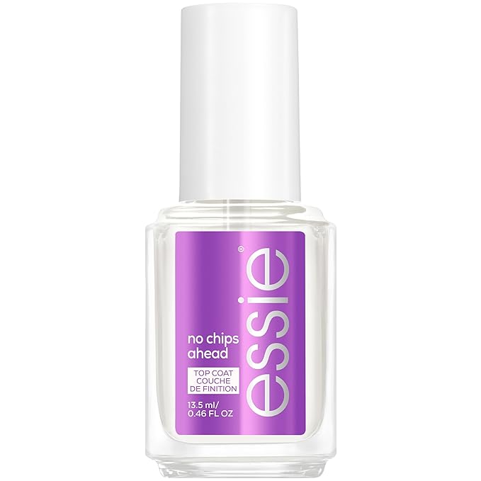essie Nail Care, 8-Free Vegan, No Chips Ahead Top Coat, chip-resistant nail polish, 0.46 fl oz