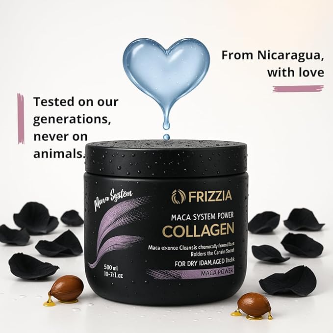 ULTRA Collagen Hair Mask, Argan Oil & Maca, Deep Repair, Hydration & Shine, Anti-Frizz Treatment for Dry & Damaged Hair, Salon-Quality Smoothness, 500ml