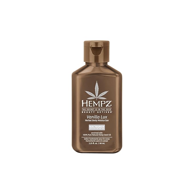 HEMPZ Mini Vanilla Lux Herbal Body Moisturizer 2.25 oz. New LOOK
