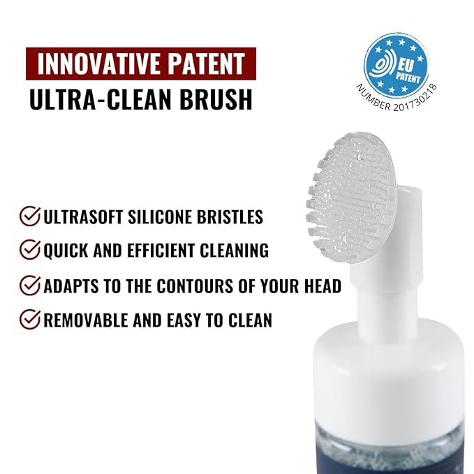 Bald Head Moisturizer Lotion with Ultraclean Applicator, Daily Use Protect and Moisturize Shaved and Buzzed Heads, 6.8 oz