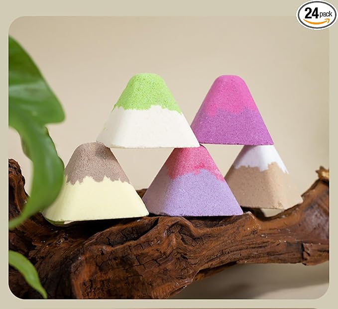 24 Mixed 30g Mugwort, Ginseng, Ginger Foot soak Pills, Essential Oil, Soothing Small Volcano Foot Bath Salt