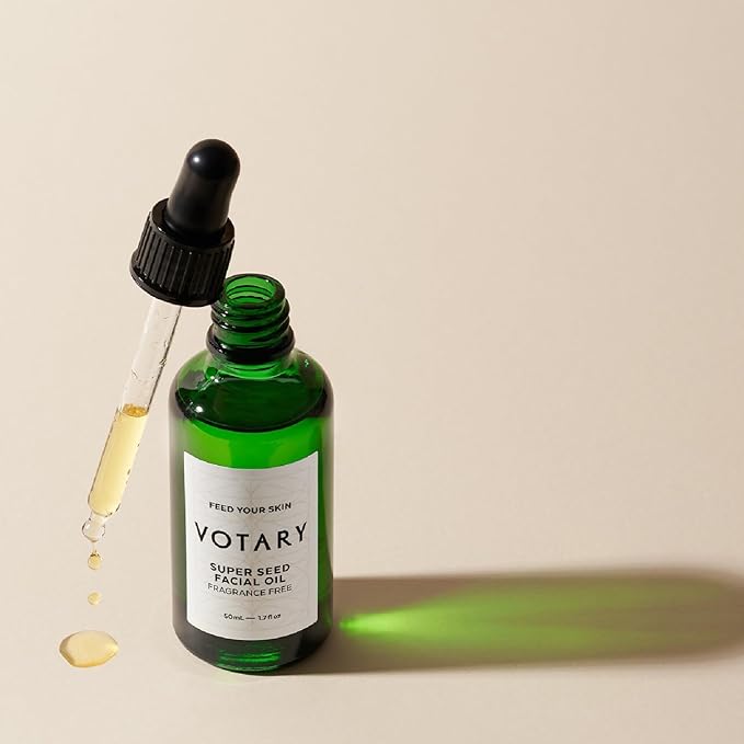 Super Seed Facial Oil | Anti Aging Face Serum Drops For Dryness, Redness, Elasticity Soothes & Nourishes Skin For Alluring Youthful Look Hydrate & Enrich Skin Fragrance Free 1.7 Fl Oz
