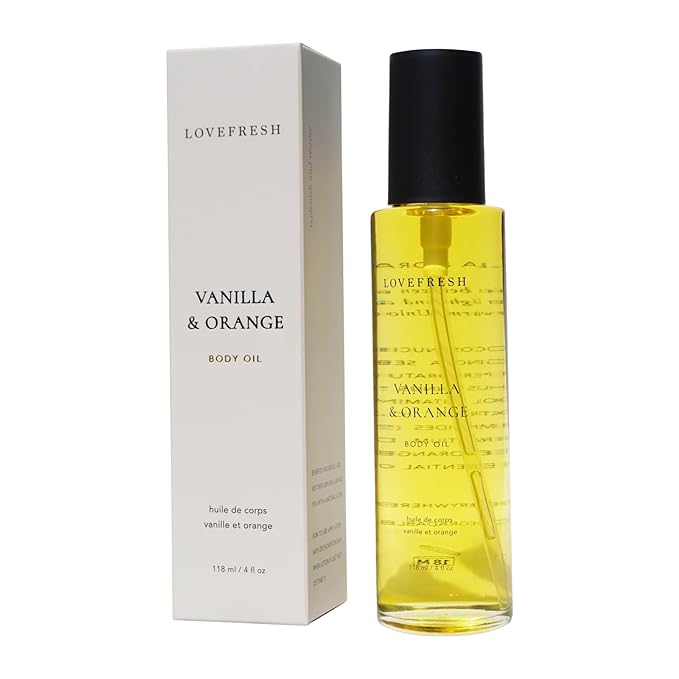 Vanilla + Orange Body Oil | Handmade, All-Natural, Non-Toxic, Clean Beauty (4 fl oz | 118 ml)