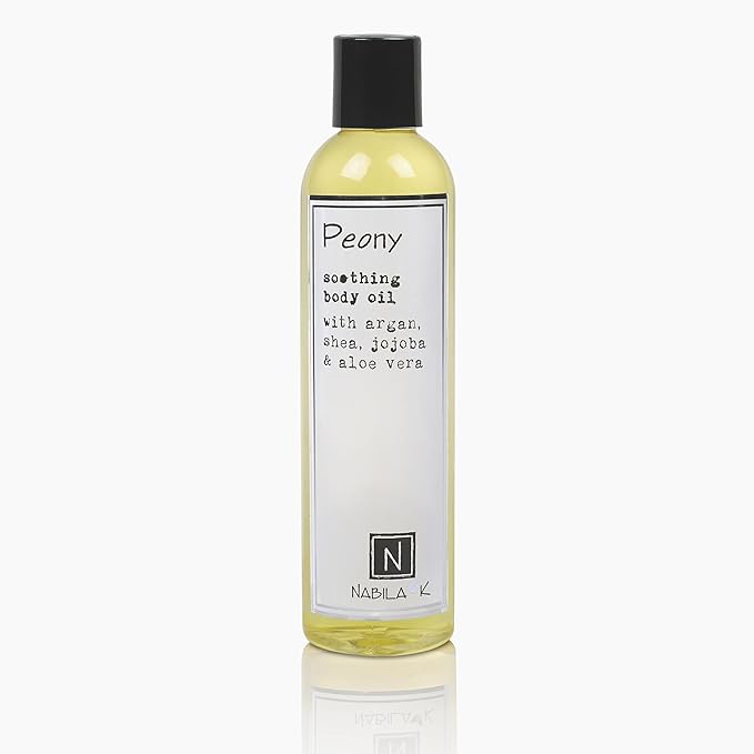 Peony Body Oil, 9 oz Moisturize & Nourish with Argan & Coconut Oil - Vitamin C Enriched - Naturally Derived, Vegan-Friendly