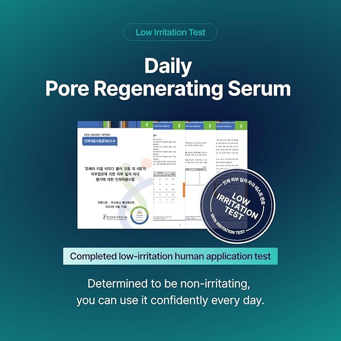 Porethera Real Bifida Powder Serum - Korean Face Serum for Pore Tightening - Pore Minimizer for Face with Probiotic Powder for Skin Balance - Improve Clarity, and Maintain Healthy Skin, 0.51 fl.oz