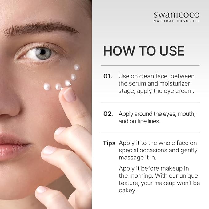 Pregnancy Safe Fermentation Peptine Eye Care Cream Under Eye Cream with 8 Peptides and Niacinamide, Anti Aging Eye Cream for Wrinkles & Crows Feet Korean Skincare 20ml 0.68 Fl Oz