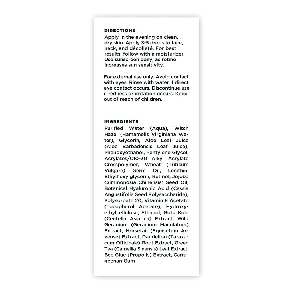 Tree of Life Beauty Retinol Serum, Skin Smoothing Face Oil for Dark and Age Spots and Fine Lines, Facial Serums for Dry and Sensitive Skin Care with Hyaluronic Acid for Soft Skin, 2 Fl Oz (pack of 2)