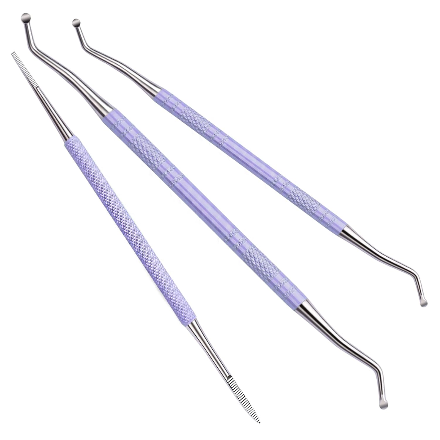 Teenitor Upgraded Ingrown Toenail File and Lifters, Pedicure Tools for Feet, Professional Ingrown Toenail Tool Ingrown Toenail Removal Kit, Purple