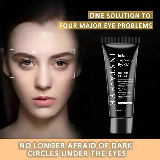 Instant Eye Tightener Cream,Under Eye Tightening Cream for Firm and Smooth the Look of Fine Lines,Reduces Dark Circles, Bags, Puffiness and Fine Lines,Instant Firm Face Tightener(30ml)