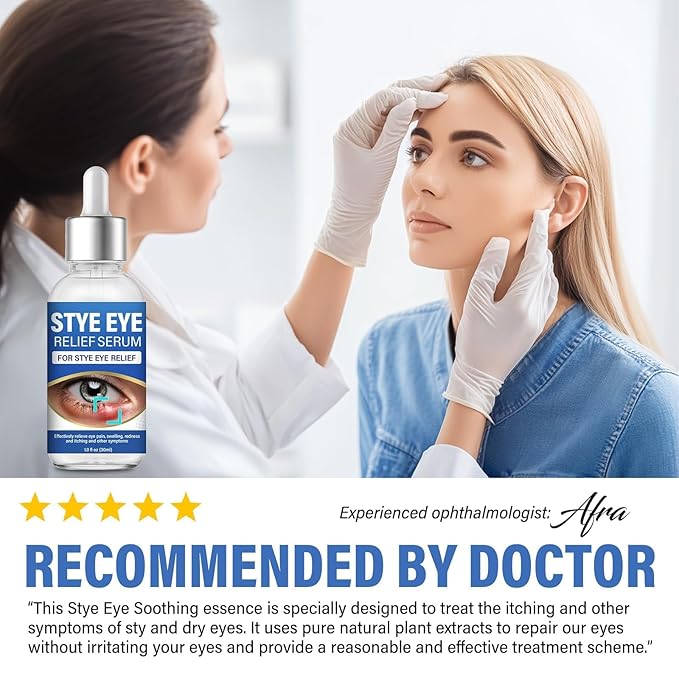 St＿ye Eye Treatment, Natural Eye Serum for Chalazion and Blepharitis Treatment, Leading to Soothed and Restored E-ye Areas, 1 Fl.oz