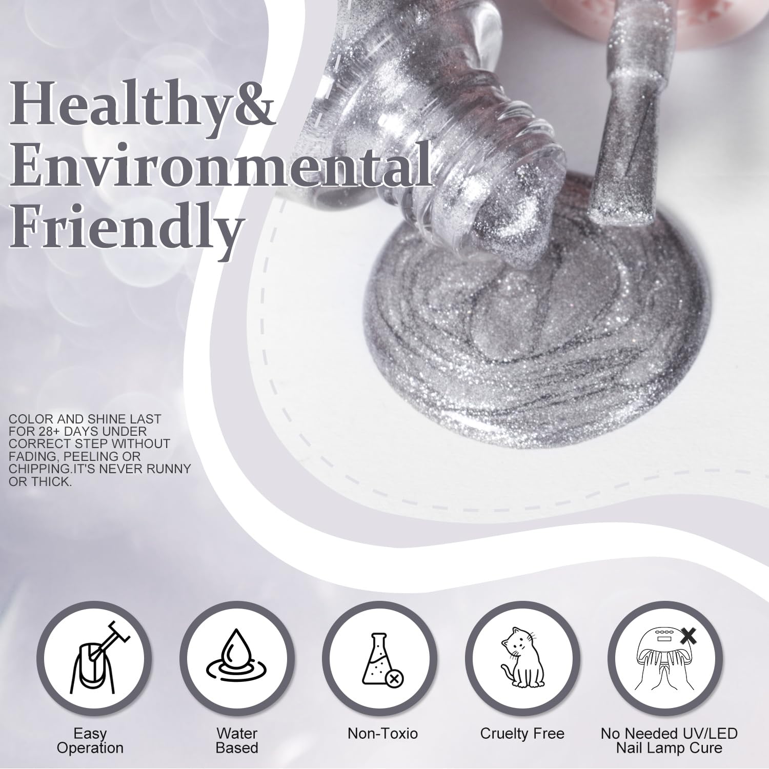 Major Dijit Quick Dry Nail Polish Quick Pink Summer Nail Lacquer for Nail Art Regular Nail Polish 0.41 fl oz.