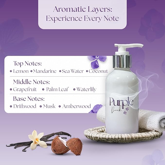 Hydrating Body Oil for Women | Lightweight All-Natural Moisturizing Oil | Fast-Absorbing Moisturizer | Scented Body Oil for Women - Tortola Sun 3 Oz