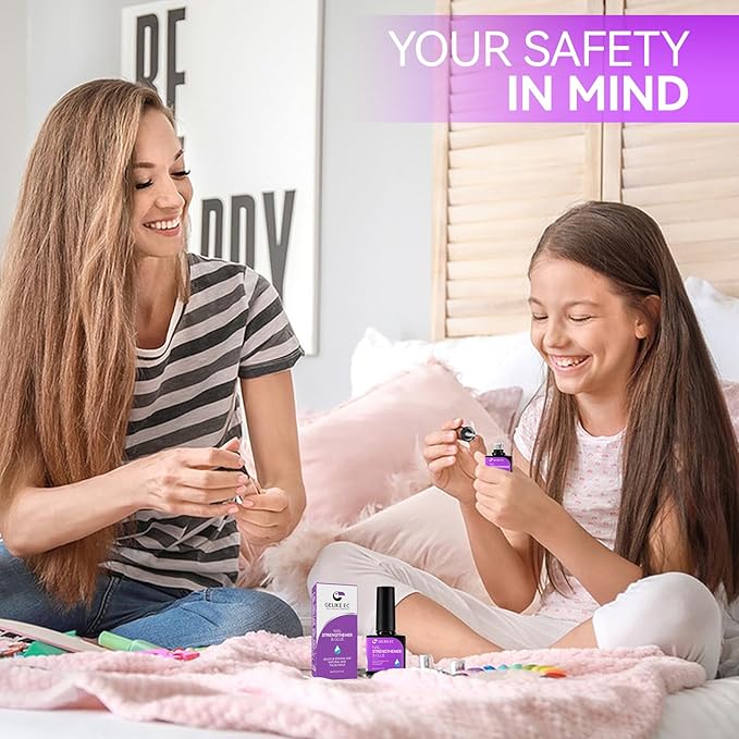 Gelike EC Pro Nail Glue & Strengthener: 6-in-1 Nail Adhesive for Repair - Strengthening & Protein Repair - Perfect for Home & Salon Use