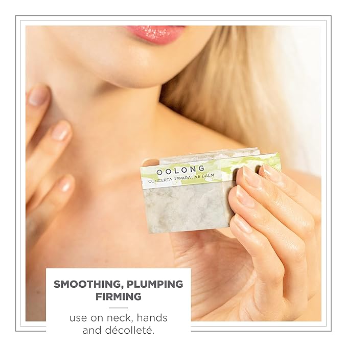 Zents Concreta Firming Repair Balm & Solid Parfum (Oolong Fragrance) | Moisturizing Shea Butter & Coconut Oil for Skin | 1.25 fl oz