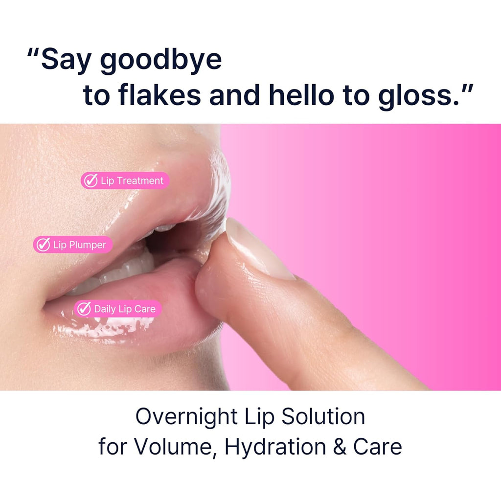 Perfect Sleep Lip Collagen 0.52fl.oz, Intensive Collagen Lip Sleeping Mask Infused with Peptides, Rice Protein & Willow Bark Extract for Overnight Plumping, Repairing & Smoothing, Korean Lip Treatment