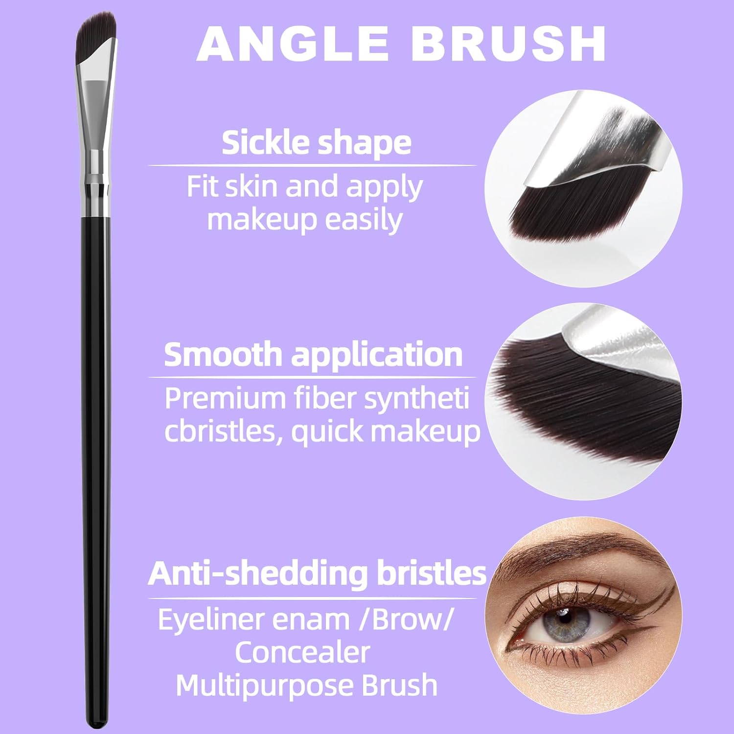 LAVONE Eyeliner Set - Waterproof Makeup Kit with Liquid Eye Liner Pencil, Gel Eyeliner and Angled Eye Liner Brush, Waterproof, Smudge Resistant, Long Lasting Formula - Soft Brown