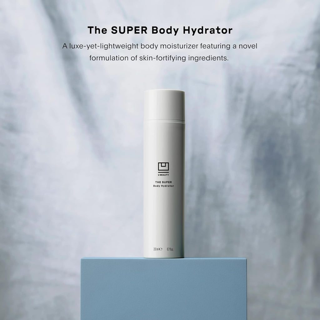 U Beauty The SUPER Body Hydrator - Mega-Dose Hyaluronic Acid Body Moisturizing Cream with Niacinamide and Squalane for Smooth, Bright, and Renewed-Looking Skin For Up To 48 Hours - 6.7 fl oz