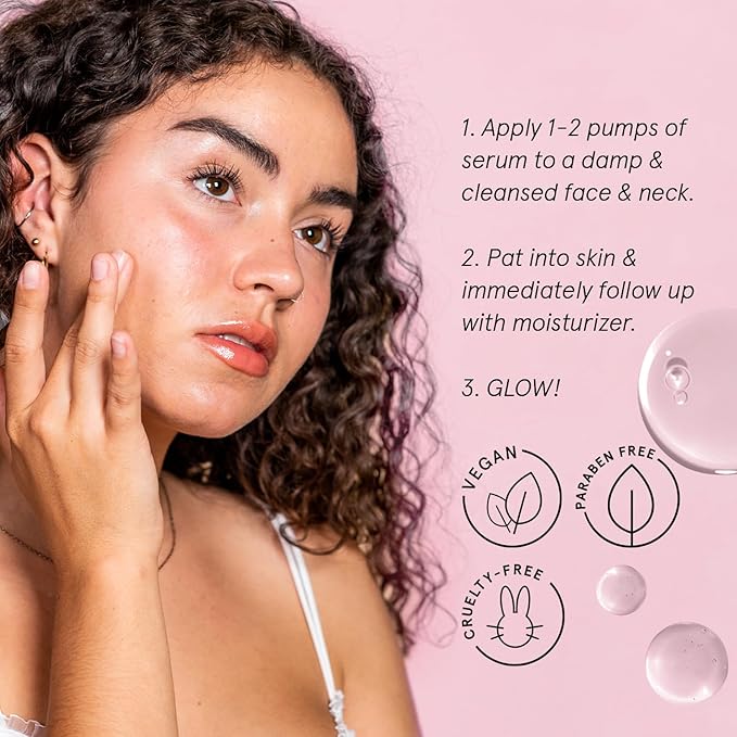 grace & stella Award Winning Hyaluronic Acid Serum (30 ml/1 fl oz) Hyaluronic Acid Serum for Face - Acido Hialuronico Face Serum for Women - Hydrating Serum Remove Fine Lines, Wrinkles - Anti Aging