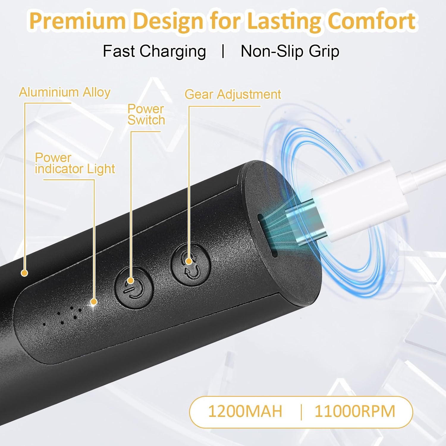 Upgraded Wireless Electric Callus Remover for Feet,6-Speed 2-in-1 Rechargeable Foot File Callus Remover with USB Charging & 3 Types of Sandpaper, Dead Skin Remover for Dry Cracked Heels,Black