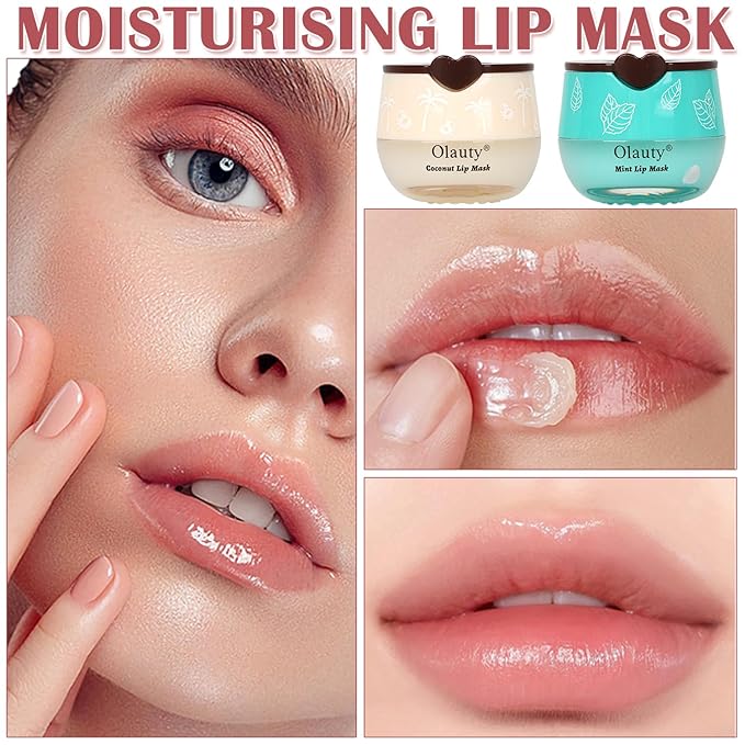 6 PCS Bee Lip Balm Honey Pot, Fruity Lip Sleeping Mask,Hydrating Prevention Dry and Cracked Lip Scrubs Exfoliator Lip Care,Moisturizing Lip Mask Overnight Reduces Lip Lines