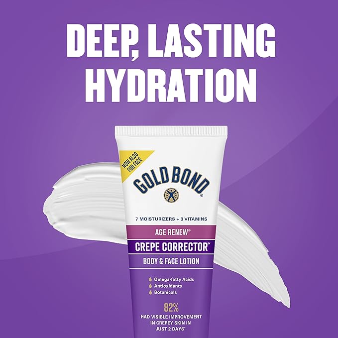 Gold Bond Age Renew Crepe Corrector Body Lotion, Replenishing & Smoothing Formula, 8 oz.