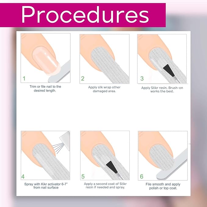 Backscratchers Extreme Sheeeer Magic Silk Wrap - Self Adhesive Manicure Nail Art Tool - DIY Nail Extension - 2 Count