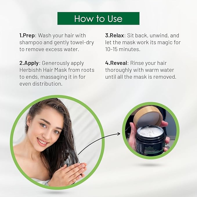 Herbishh H2 Combo (Condition + Hair Growth) Pro Keratin Hair Mask 150 gm and Essential Flower Hair Oil 60ml for Men & Women | Combo for Dry & Weak Hair