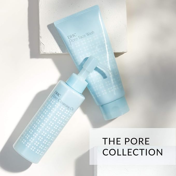 DHC Pore Cleansing Oil, Facial Cleansing Oil, Makeup Remover, Unclog Pores, Residue-Free, Ideal for Oily and Acne Prone Skin, Fragrance and Colorant Free, 5 fl. oz.