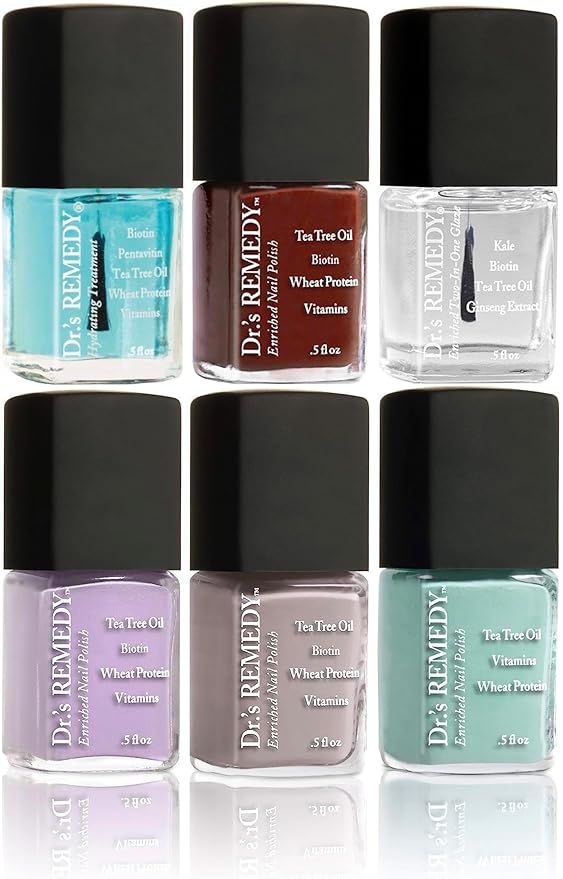 Dr.'s Remedy Enriched Nail Polish Kit SATISFYING STOCK-UP Collection Set of 6
