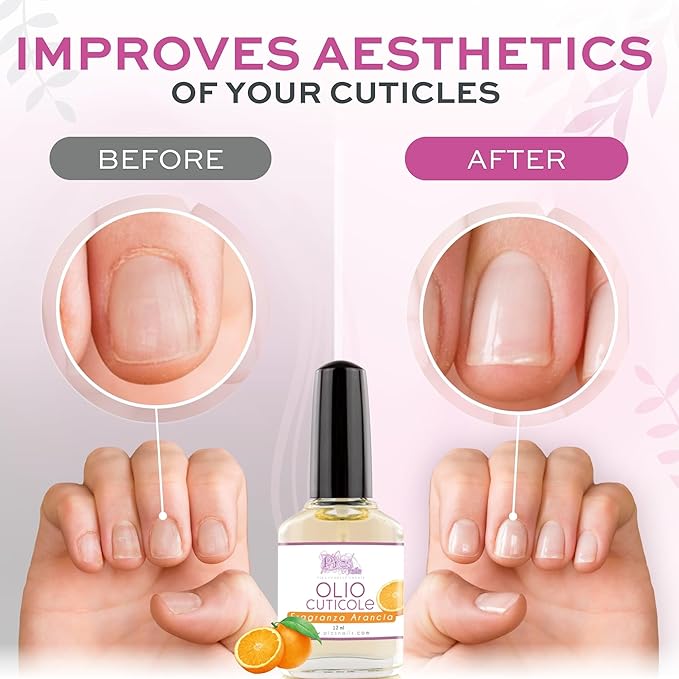 Professional Cuticle Oil - Orange Cuticle Softener for Nails & Cuticle Care - Nail Oil Cuticle Repair Treatment with Sunflower Seed Oil - Pics Nails 12ML Cuticle Oil Bottle with Brush Applicator