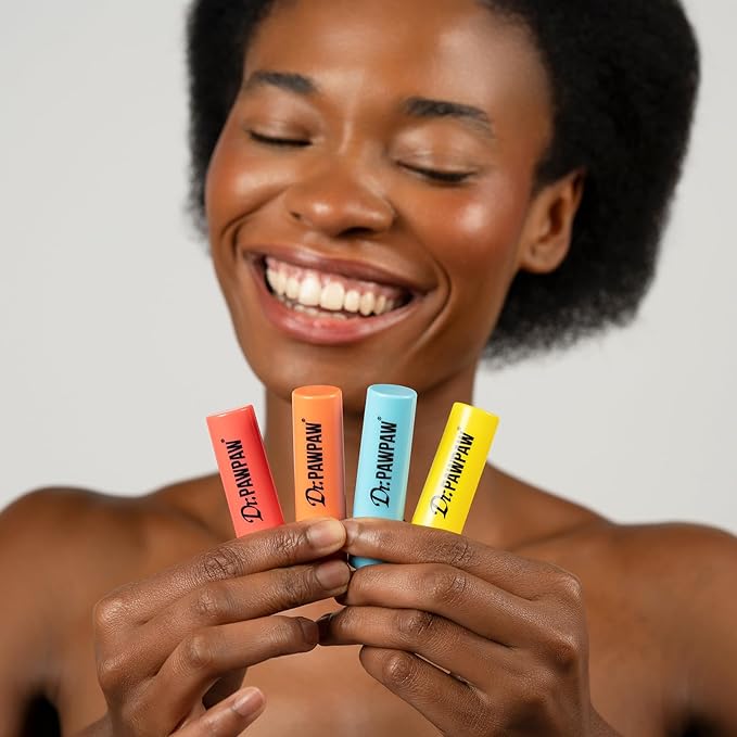 Mango Lip Balm Set - Hydrating Lip Balm Moisturizer with Aloe Vera for Deep Nourishment - Castor Oil Enriched - 3 pc