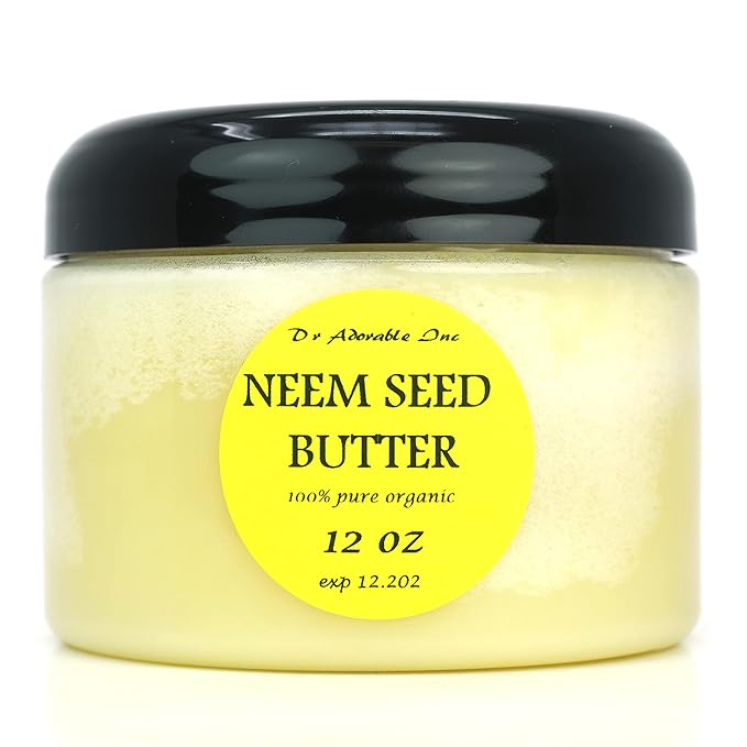 Dr Adorable 12 Oz Neem Seed Butter Pure Organic Cold Pressed Unrefined Skin Care