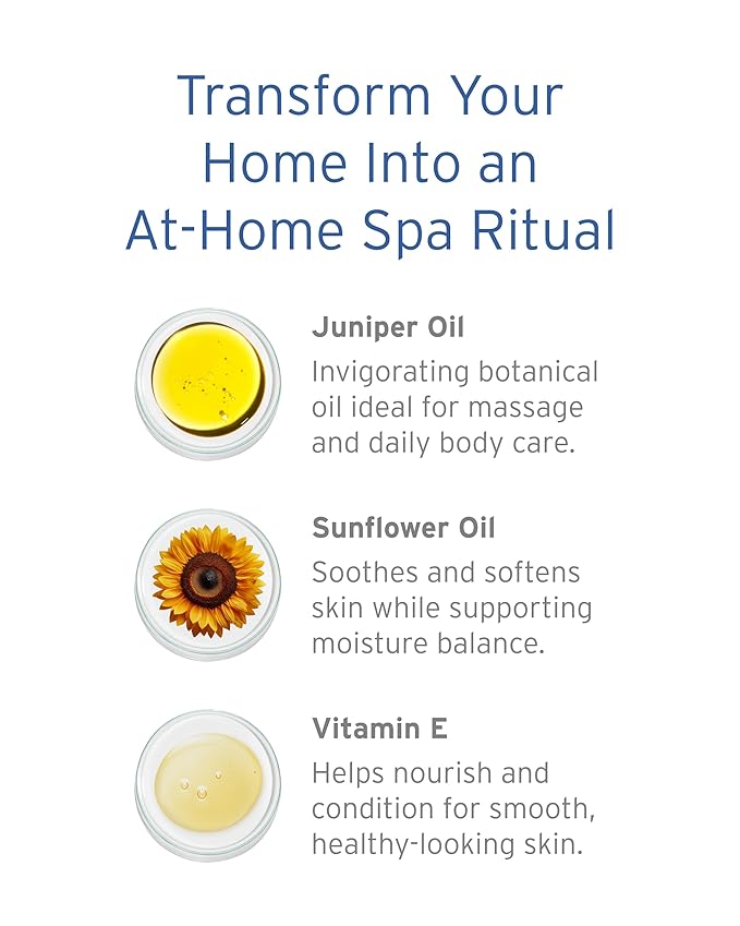 Kerstin Florian Organic Juniper Berry Body Oil | Nutrient Rich Moisturizer with Vitamin E | Coconut and Jojoba Oil | Natural Essential Oils for Massage and to Relax Muscles (3.4 fl oz)