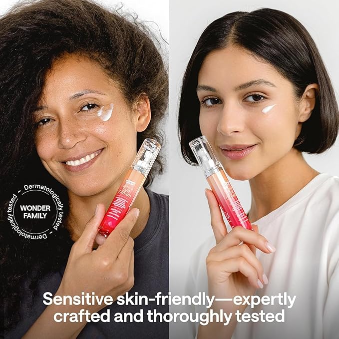 Eye Cream with Caffeine - Hyaluronic Acid and Niacinamide Serum - Face Puffiness Reducer